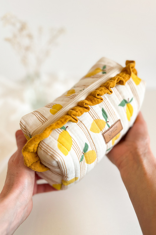 kosmetyczki Kosmetyczka z falbanką LEMON
