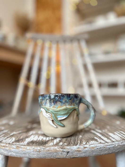 kubki Kubek z wielorybem