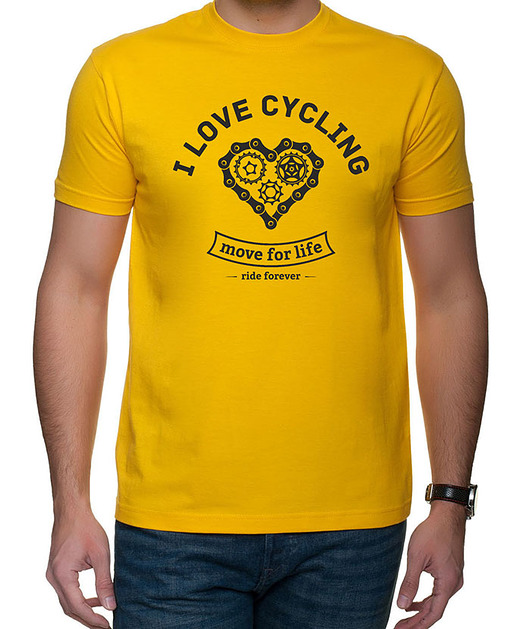 t-shirty męskie Koszulka T-SHIRT.  I love cycling