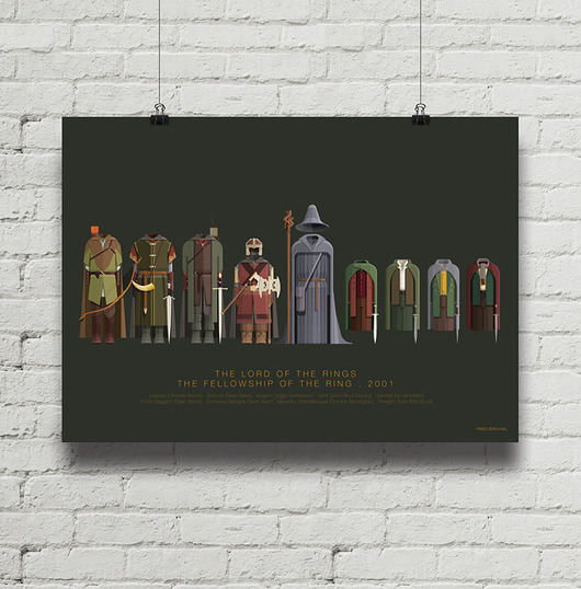 The Lord of the Rings - Władca Pierścieni plakat minimalmill