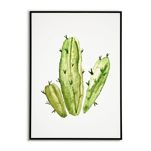 plakaty Plakat KAKTUS, grafika, obraz BOTANICZNY zielony 2