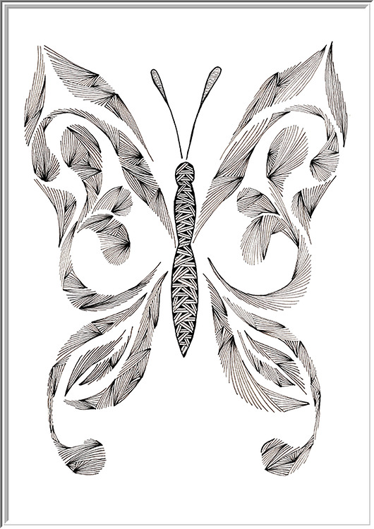 plakaty 66. MOTYL - rysunek, plakat.