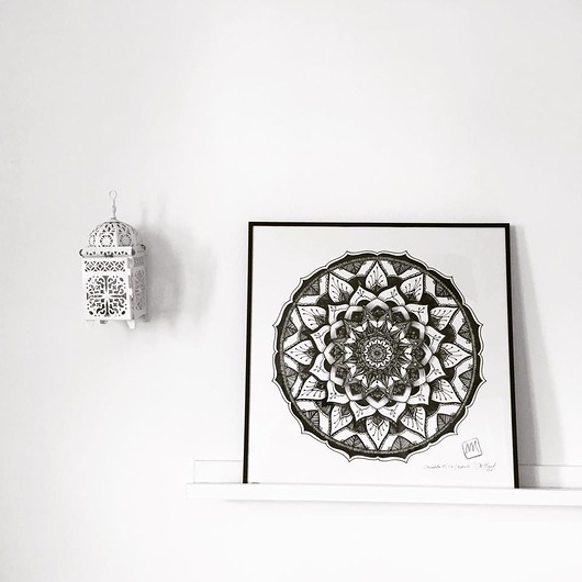 plakaty Mandala, print 50x50 cm