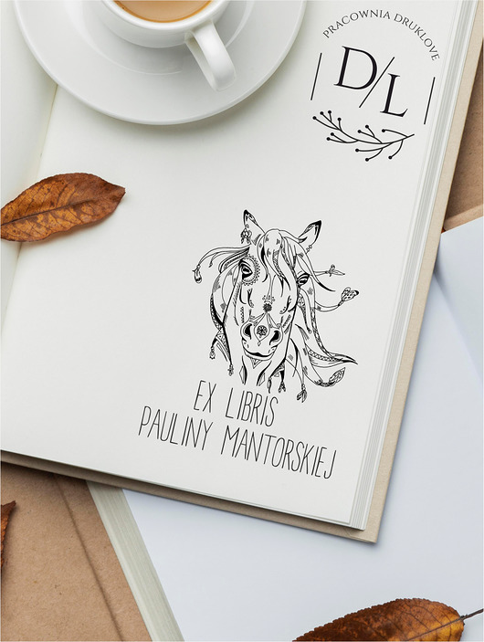 stemple Stempel Ex Libris Exlibris personalizowany Koń 3