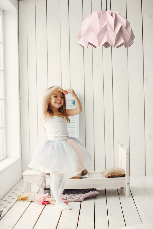 lampy wiszące Lampa wisząca origami ICEBERG L różowa