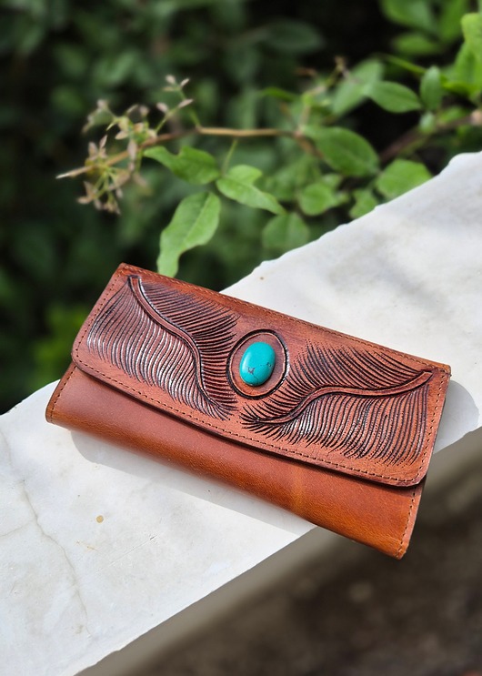 portfele męskie Portfel skórzany ręcznie robiony Dilwar