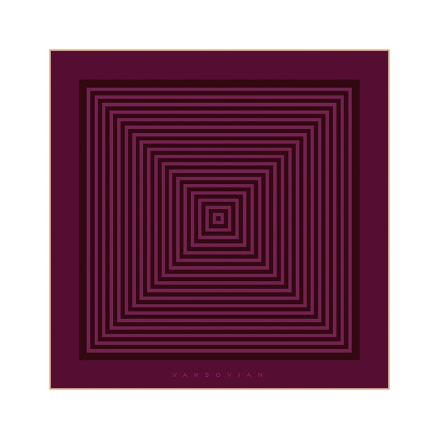 apaszki Chusta jedwabna Burgundy 90x90  ręcznie rolowana, dwustronna