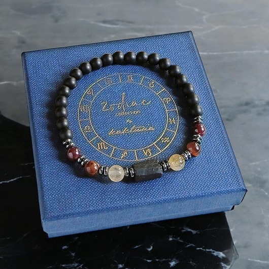 biżuteria męska LEW - zodiac collection - bransoletka na gumce