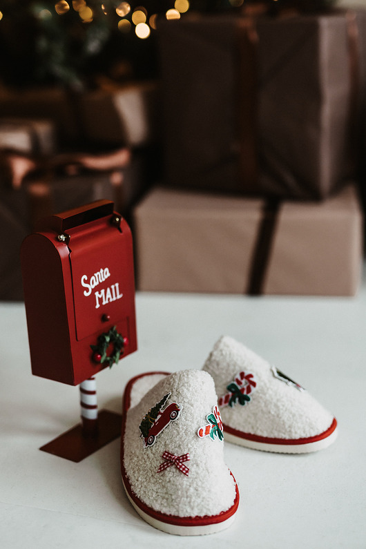 kapcie damskie Kapcie damskie " Świąteczna podróż"