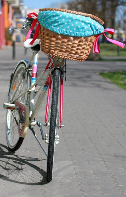 kosz rowerowy z podszewką #51 bajki jak z bajki