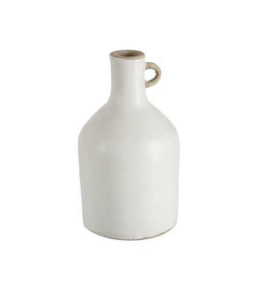 Wazon ceramiczny Jug, biały, ceramika, 26 cm Home Design