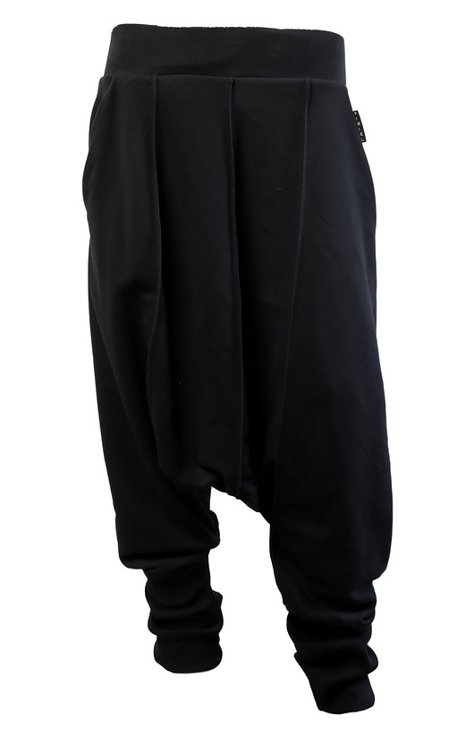 spodnie dresowe damskie Czarne wygodne spodnie baggy  unisex KAZE Winter