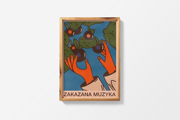 plakaty ZAKAZANA MUZYKA x gig poster