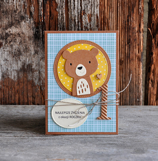kartki scrapbooking Kartka na roczek