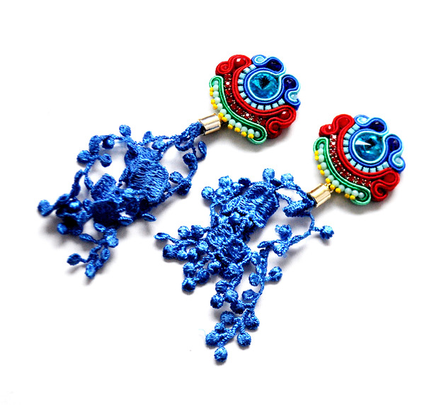 kolczyki soutache Sutaszowe kolczyki  VIGO