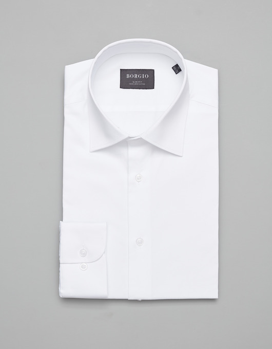 koszule męskie Koszula męska simeria 00374 biały slim fit
