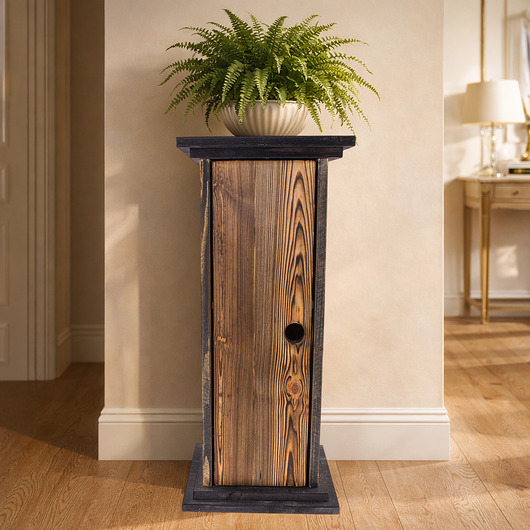 komody Szafka barek ze schowkiem na butelki Burned