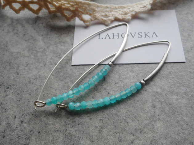 Amazonit w srebrze Lahovska