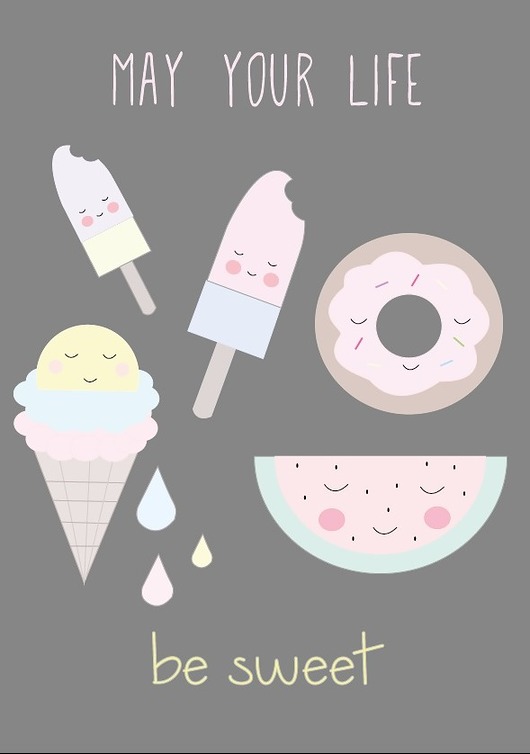 PLAKAT MAY YOUR LIFE BE SWEET A3 My Prints