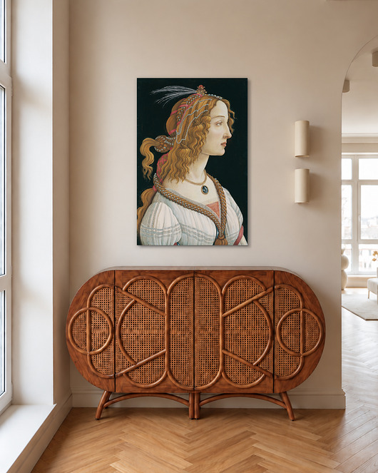 obrazy Portret Simonetty Vespucci jako nimfy- S. Botticelli - dekoracja ścienna