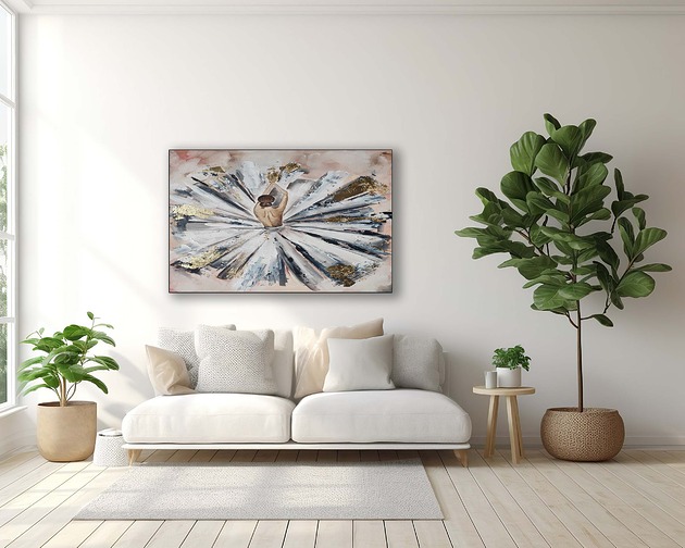 obrazy Prima  Kobieta Ręcznie malowany obraz Abstrakcja Olejny XXL Duży