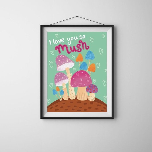 plakaty Plakat Mushrooms