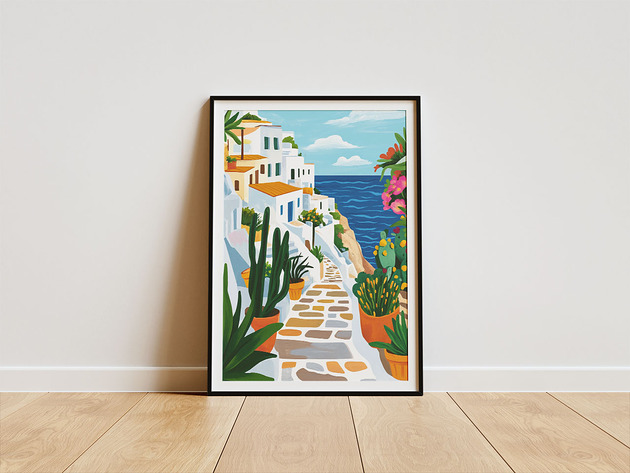plakaty Plakat - Sea view apartment