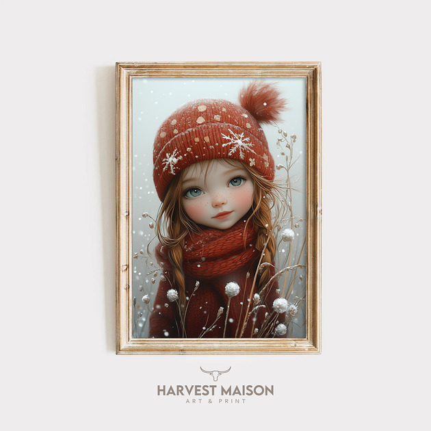 plakaty Plakat Świąteczny Dziewczynka Chłopiec 05