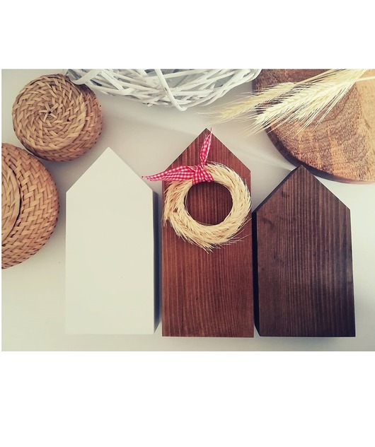 3 domki z kłosem Wooden Love