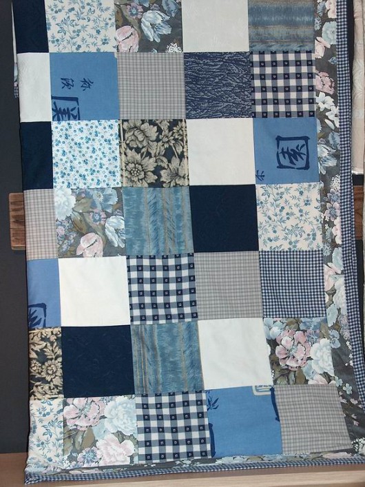 Narzuta patchwork :Błękity MonikaKS
