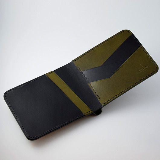 portfele męskie Portfel ręcznie robiony ze skóry naturalnej