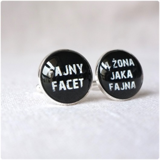 spinki dla Fajnego Faceta dla Pani Joanny kameLeonia