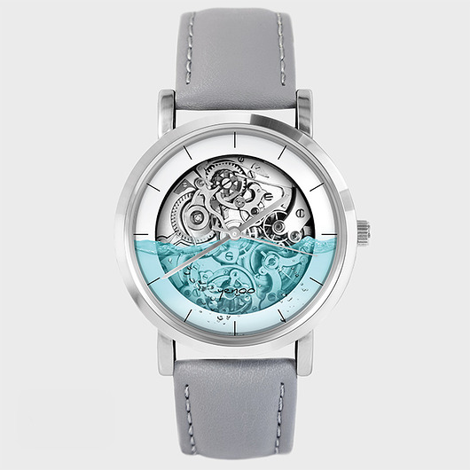 Zegarek - Steampunk wodny - szary yenoo