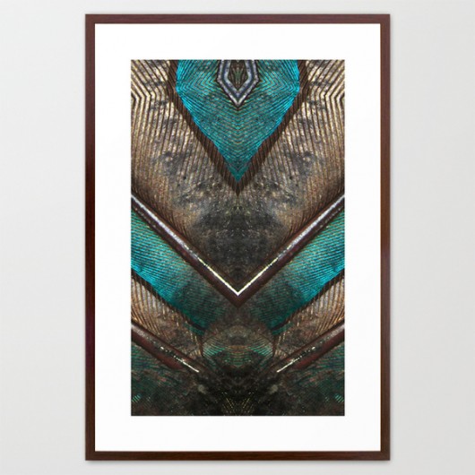 plakat 100x70 PEACOCK FEATHERS 4 ED design for fun