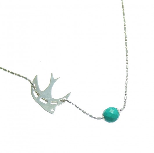 Naszyjnik POPLAVSKY TURQUOISE SWALLOW POPLAVSKY