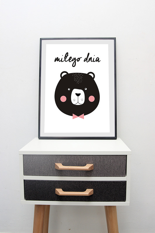plakat MIŁEGO DNIA Cytryna design