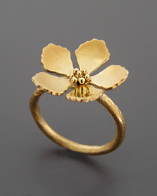 pierścionki złote Pierścionek Kwiat