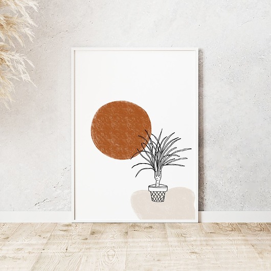 Plakat abstrakcyjny Dracena trochę na ścianę