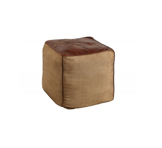 Pufa siedzisko podnóżek Mustang brązowa 45cm Home Design