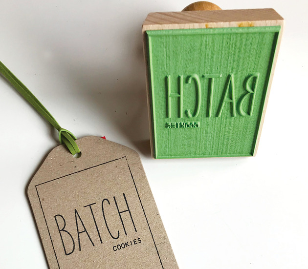 Duża XL pieczątka z Logo 6 x 8 cm Malu Studio