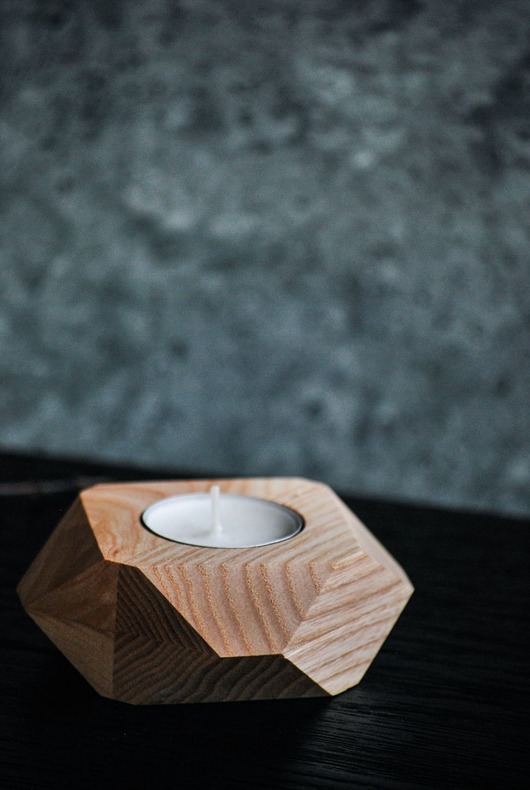 Świecznik tea-light drewniany DigiCut