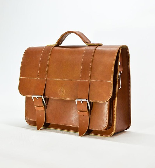 torby i nerki męskie Torba rowerowa ze skóry - torba na laptopa, ręcznie robiona /FS Bike