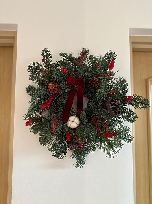 wianki bożonarodzeniowe Wianek naturalny bożonarodzeniowy