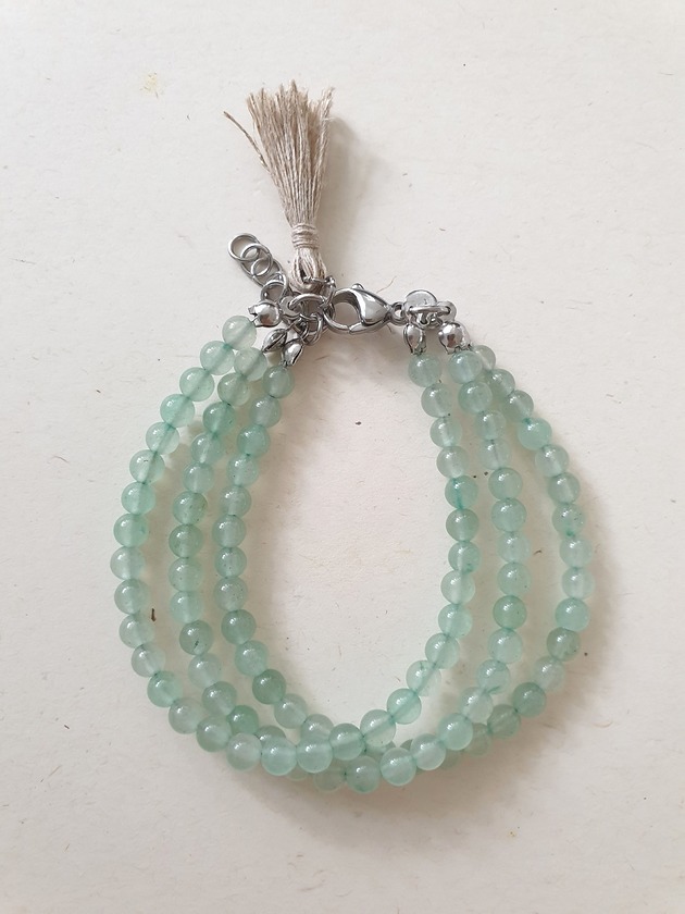 bransoletki z kamieni naturalnych Bransoletka TRIO awenturyn zielony