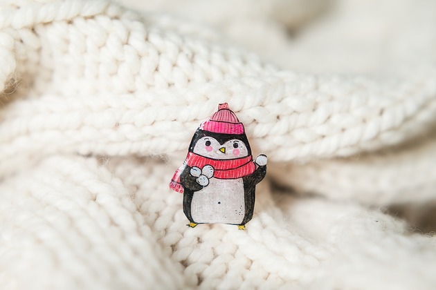 broszki Broszka pingwin Gniewko