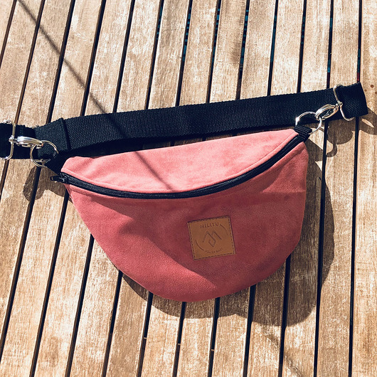 Nerka / torebka Mili Belt Bag L - pudrowy róż Militu