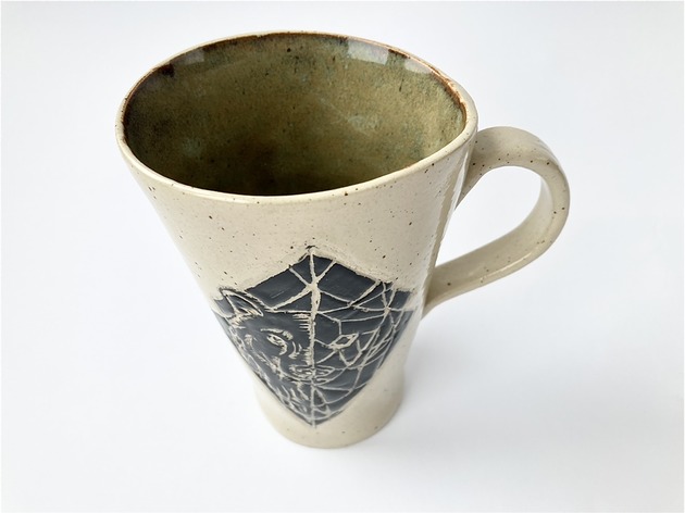Kubek ceramiczny "Niedźwiedź" NG Autorska bizuteria ceramiczna