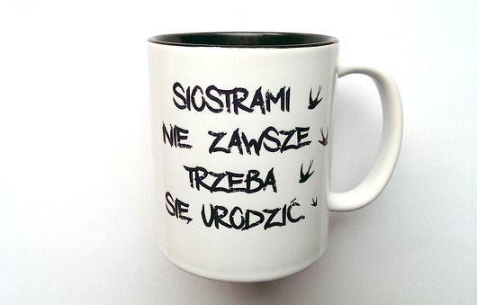 Kubek SIOSTRY z CZARNYM WNĘTRZEM FarrowDesign