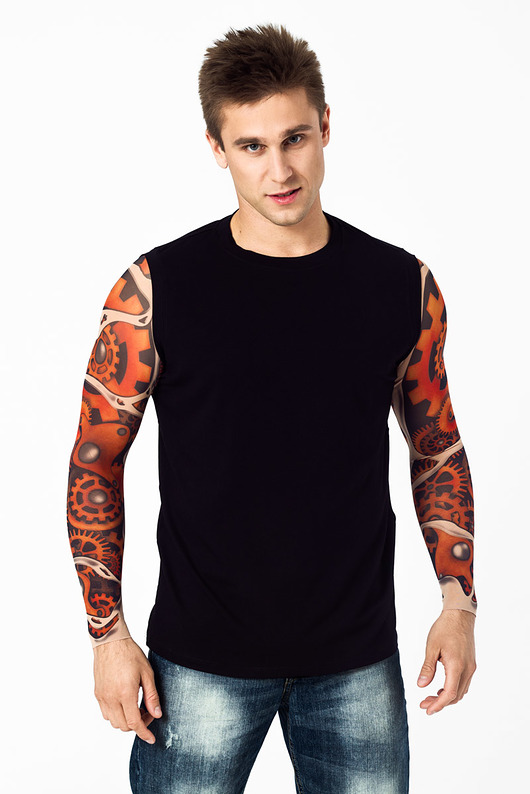 Tank top męski z tatuażami Time for Machines dirrtytown clothing