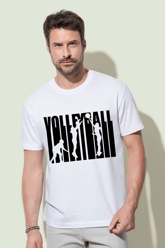 Koszulka organiczna z nadrukiem Volleyball ART ORGANIC